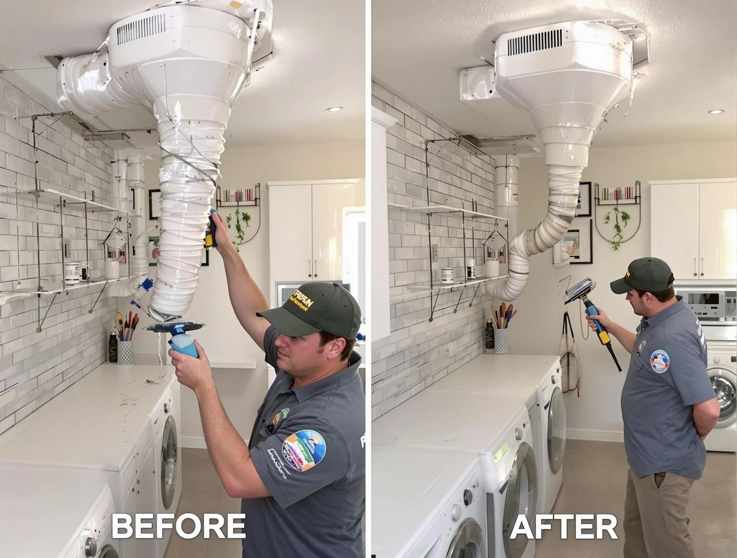 Professional dryer exhaust vent cleaning by Sherrelwood Dryer Vent Cleaning in Sherrelwood