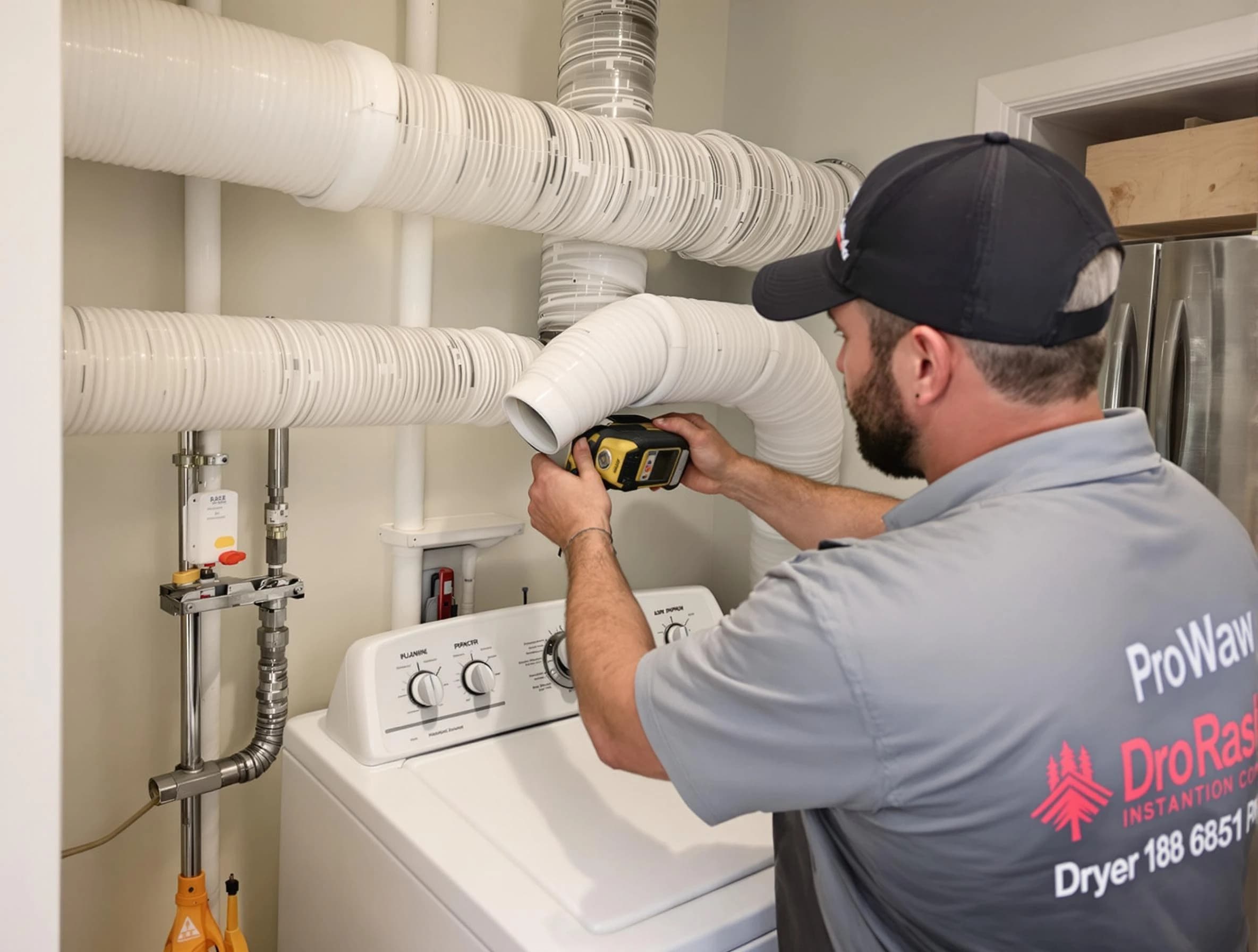 Professional dryer vent hose installation by Sherrelwood Dryer Vent Cleaning in Sherrelwood